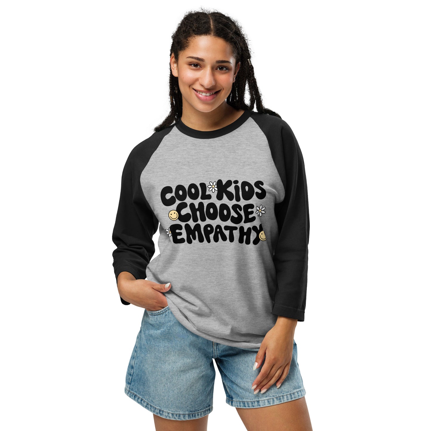 Cool Kids Choose Empathy - raglan shirt