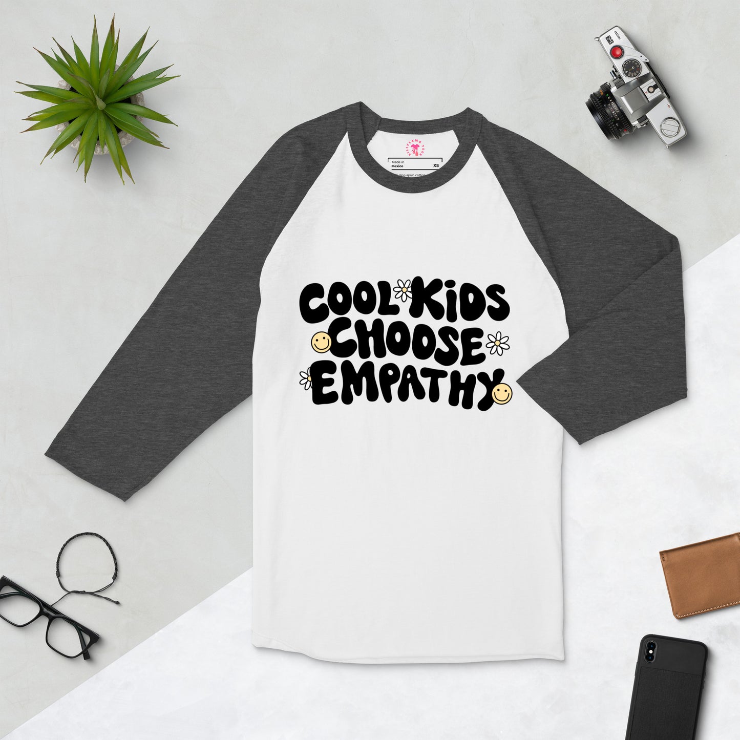 Cool Kids Choose Empathy - raglan shirt