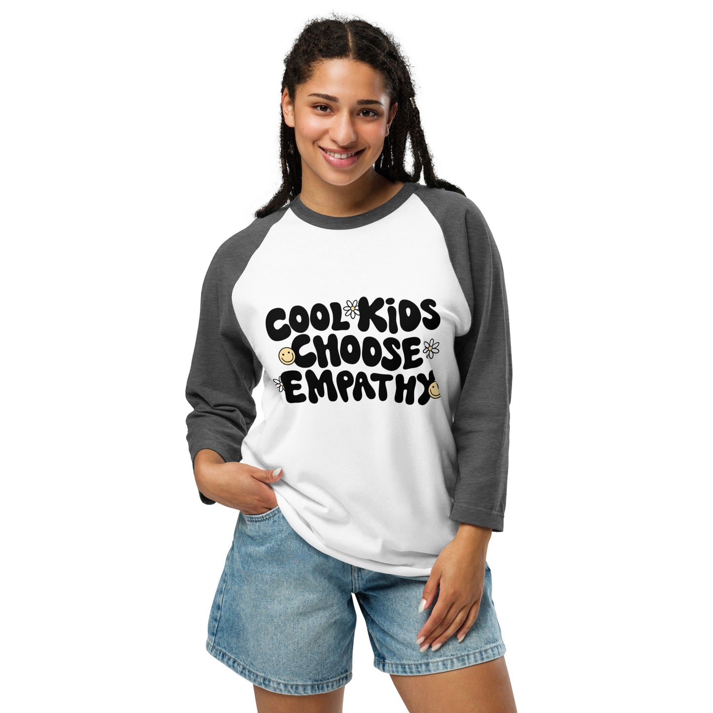 Cool Kids Choose Empathy - raglan shirt